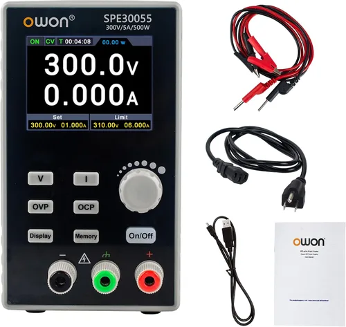Vista 11 de OWON Fuente de alimentación de laboratorio (0-30V 0-5A), fuente de alimentación CC de banco programable de 150 W con pantalla LCD de 2.8 pulgadas