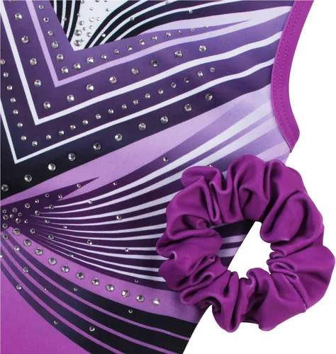Vista 98 de MODAFANS Leotardos de gimnasia para niñas brillantes para bailar ballet, pantalones cortos con espalda cruzada