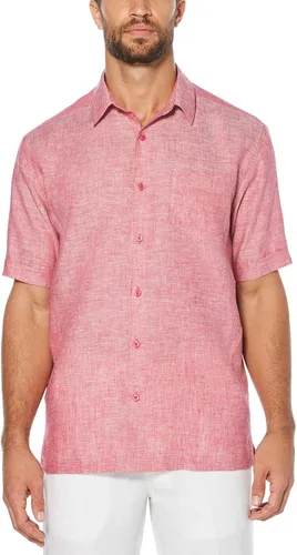 Vista 4 de Cubavera Camisa de manga corta con botones y un bolsillo para hombre