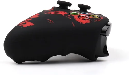 Vista 4 de RALAN - Funda protectora de silicona antideslizante para mando láser de Xbox One, compatible con Xbox 1, joystick inalámbricocon cable con agarre