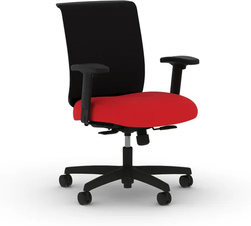 Vista 14 de HON Convergence - Silla de oficina ergonómica con respaldo de malla, brazos ajustables, soporte lumbar, silla de escritorio con inclinación