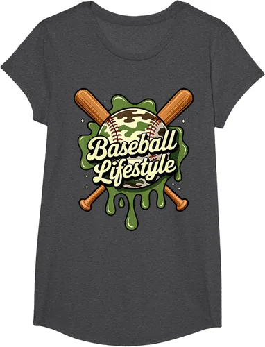 Vista 85 de Baseball Life Style 101 Apparel Youth Drip Baseball Boys Kid Camiseta