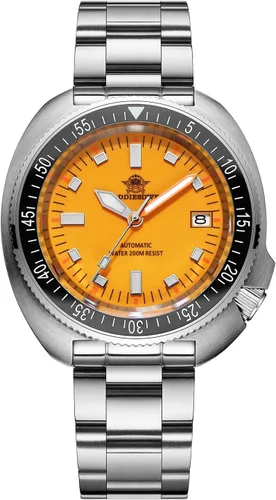 Vista 17 de ADDIESDIVE Reloj Automático de Buceo 200 M Reloj para Hombre Luminiscente Mecánico NH35A Analógico Acero Inoxidable AD2081 acero negro