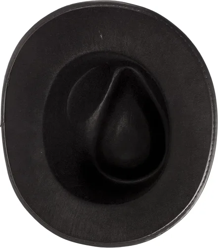 Vista 2 de Funny Party Hats - Sombreros negros de Gangster - Sombreros negros tipo Fedora - Sombreros de disfraz - Accesorios de disfraz