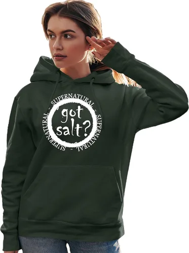 Vista 11 de Go All Out Got Salt? Supernatural - Sudadera con capucha para hombre y mujer Negro