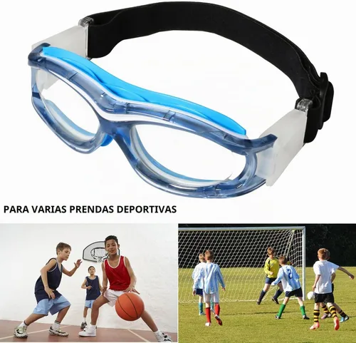 Vista 3 de Gafas deportivas de baloncesto con correa elástica para niños, gafas de fútbol
