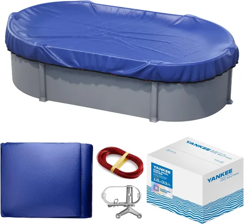 Vista 11 de Yankee - Cubierta para piscina ovalada de 12 x 18 pies para piscinas sobre el suelo