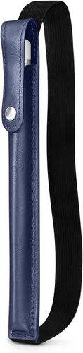 Vista 10 de DTTO Estuche para Apple Pencil Pro, Apple Pencil de 1ª/2ª generación y (USB-C), funda de piel sintética con banda elástica desmontable que se fija
