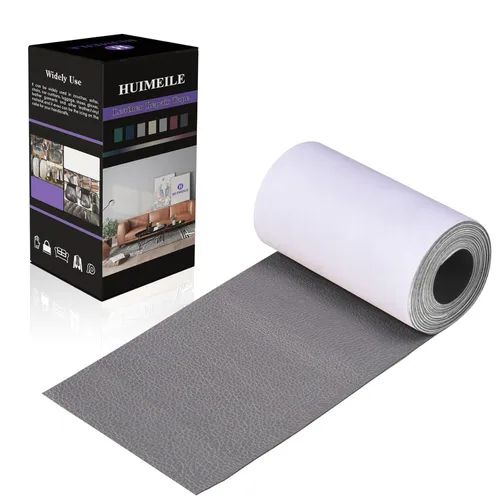 Vista 23 de Cinta de parche de reparación de cuero de 4 x 60 pulgadas, cinta autoadhesiva fuerte para muebles, sofás, sillones, asientos de automóvil, armarios