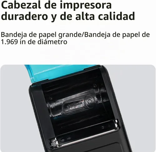 Vista 6 de No apto para iPhone/ipod/tablet/iPad/MAC, impresora de recibos Bluetooth, impresora térmica inalámbrica de 2.283 in para venta al por menor