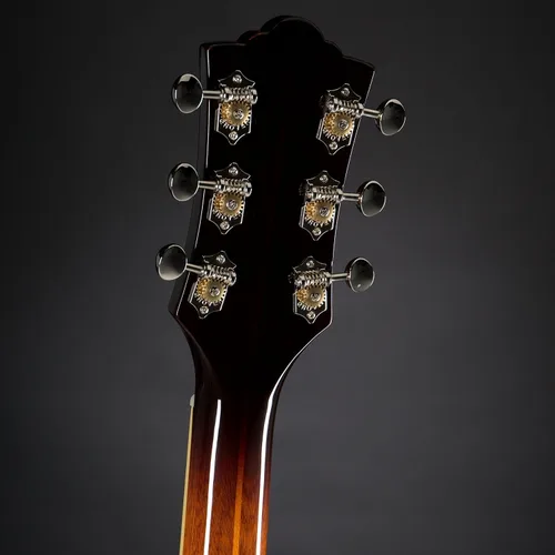 Vista 6 de Guild Guitars Starfire IV ST - Guitarra eléctrica de cuerpo semihueco, explosión antigua, doble corte con cola de parada, colección Newark St