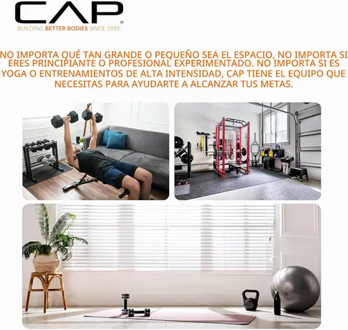 Vista 6 de Estantería para mancuernas CAP Barbell de 24 pulgadas, útil para bolas medicinales y pesas rusas