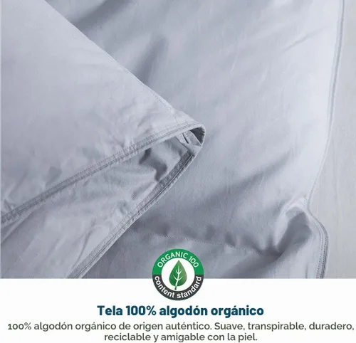Vista 7 de Edredón de plumas tamaño individual, relleno de edredón mediano Gris/Todas las estaciones