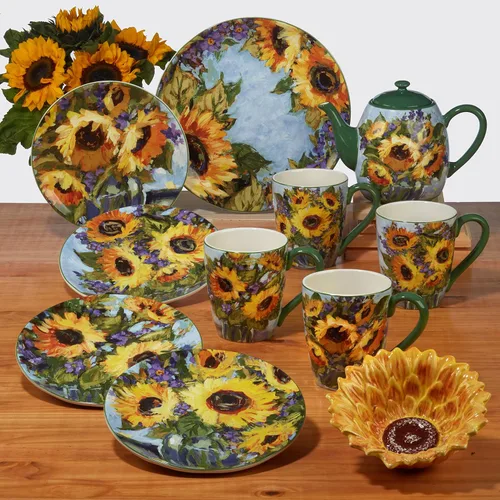 Vista 4 de Certified International Ramo de girasol 36 oz. Tetera