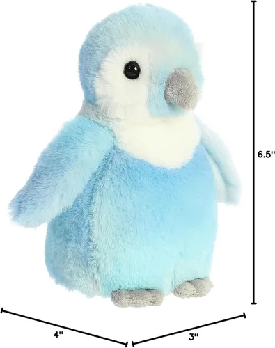 Vista 5 de Aurora® Adorable Mini Flopsie™ - Animal de peluche de pingüino bebé, facilidad lúdica, compañeros atemporales, arco iris, 8 pulgadas