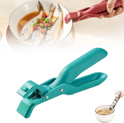 Vista 10 de Clip multiusos antiquemaduras para cocina, clip de silicona antideslizante con aislamiento térmico antiquemaduras, clip multifunción antiquemaduras