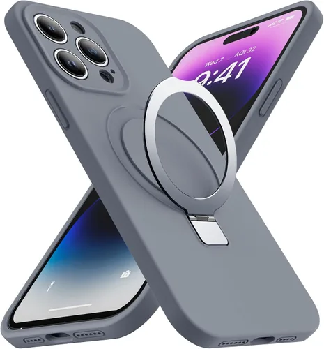 Vista 28 de Funda diseñada para iPhone 11 con soporte magnético invisible Compatible con Mag-Safe, a prueba de caídas de grado militar, a prueba de golpes