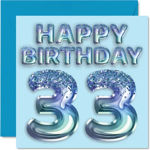 Vista 87 de Stuff4 Tarjeta de primer cumpleaños para niños, globo de fiesta con purpurina azul, tarjetas de feliz cumpleaños para niño de 1 año, nieto, hijo, 57