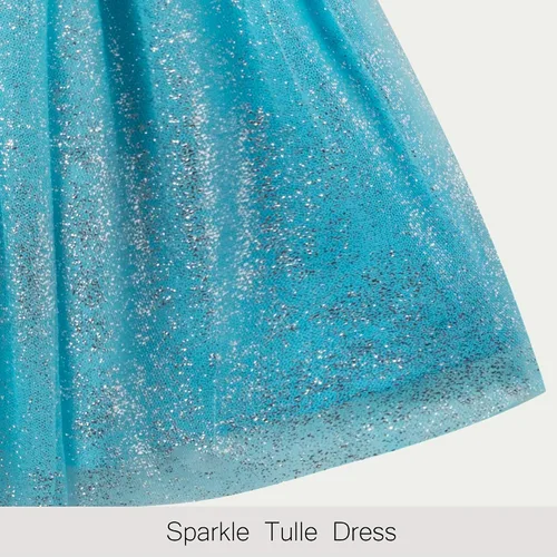 Vista 7 de Disney Frozen, Minnie Mouse, vestido de manga larga para niñas pequeñas y grandes