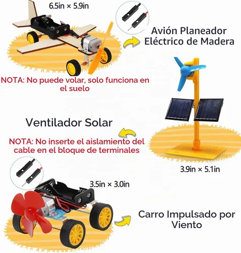 Vista 7 de Juguetes de construcción STEM para niños de 8 a 12 años, experimentos científicos y proyectos de automóviles solares