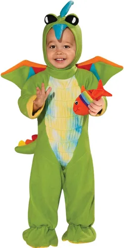 Vista 2 de Rubie's Costume - Disfraz de dinosaurio verde para bebé