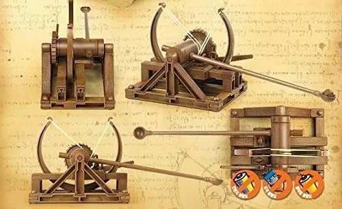 Vista 2 de Academy 18137 Kit de modelo de plástico Scientific Da Vinci Machines Series Catapult NUEVO /item# G4W8B-48Q44419 Academy Da Vinci series model kit