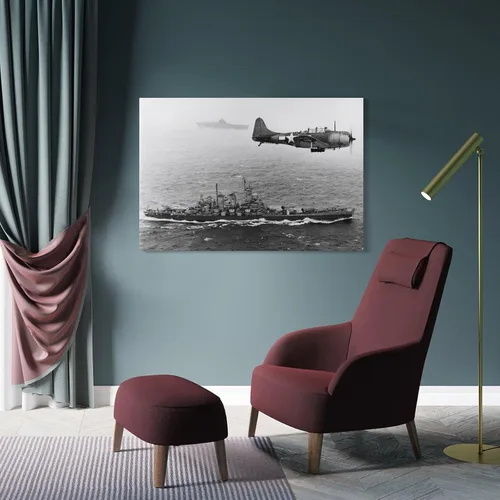 Vista 4 de Batalla de Tarawa Aviones Militares de la Segunda Guerra Mundial, cuadro en blanco y negro, vintage, de la Marina de los Estados Unidos, Aviación Ar