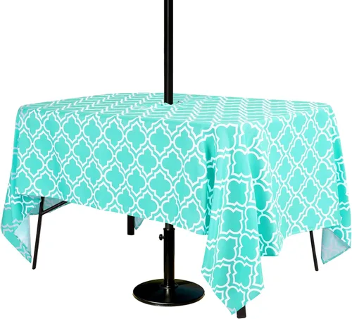 Vista 13 de Poise3EHome - Mantel impermeable antiderrames para exteriores e interiores, para camping, picnic, té de la tarde, asados, flores