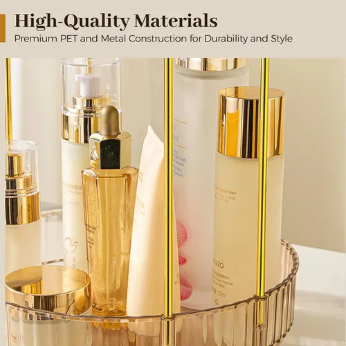 Vista 5 de Aveniee Organizador de maquillaje giratorio de 360 grados para tocador, organizadores de baño mejorados para perfume y cuidado de la piel