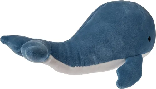 Vista 4 de Mary Meyer Peluche Smootheez - Almohada suave de juguete, 8 pulgadas, ballena azul