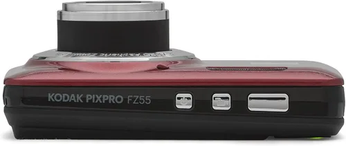 Vista 5 de Kodak PIXPRO FZ55, Cámara digital de 16 MP con gran angular de 28 mm (rojo) + paquete de accesorios