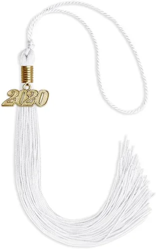 Vista 181 de Endea Graduation - Borla de un solo color con fecha dorada (Oro Antiguo, 2020)