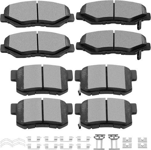 Vista 9 de SCITOO Juego de pastillas de freno de disco delanteras y traseras de cerámica para Ford Explorer 1995-2001, 1998-2002 para Ford Ranger, 1997-2001
