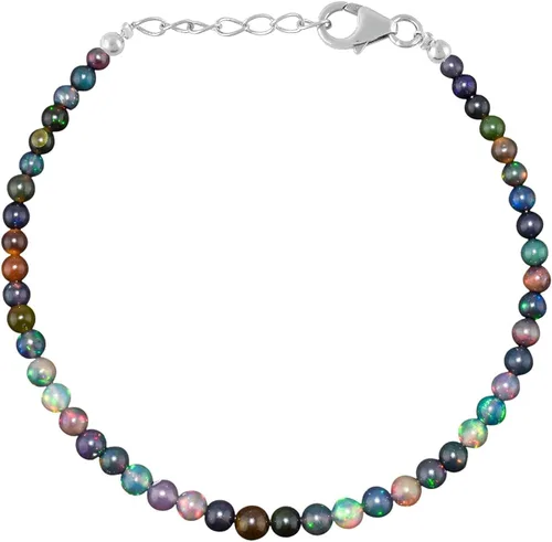 Vista 13 de Multi Gemstone Dainty Choker Bracelet