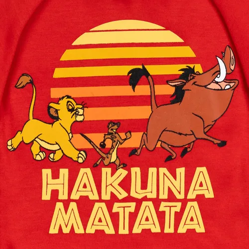 Vista 4 de Disney Lion King Simba Pumbaa Timon - Conjunto de sudadera con capucha y pantalones de vellón para niños grandes