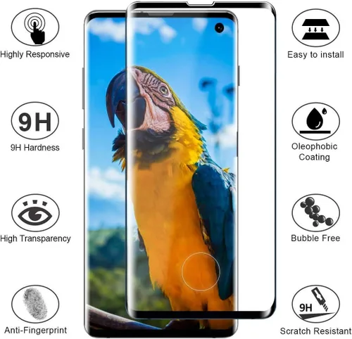 Vista 4 de Funda para Samsung Galaxy S22 Ultra (6.8 pulgadas), con 1 protector de pantalla de vidrio templado, cubierta de silicona suave negra, carcasa
