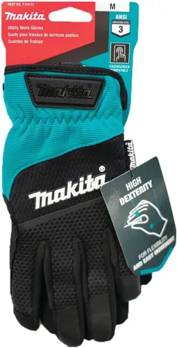Vista 5 de Makita T-04151 Guantes de trabajo de protección flexible con puño abierto (mediano)
