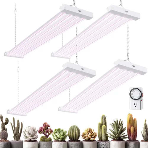 Vista 15 de Barrina TX-L63 - Luces de cultivo de 3 pies para plantas de interior, 252 W (4 x 63 W), 4 paneles LED de cobertura más amplia, espectro completo