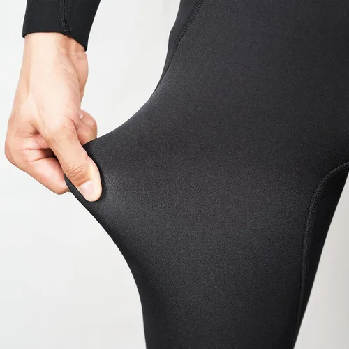 Vista 4 de Trajes de neopreno para hombres y mujeres, traje húmedo con cremallera en el pecho para agua fría, guante de cuerpo completo de 0.036 pulgadas