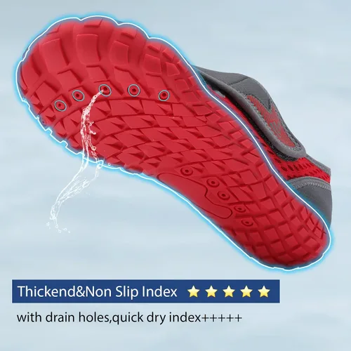 Vista 3 de Spesoul Zapatos de agua para mujer y hombre, zapatos acuáticos de secado rápido para piscina, senderismo, entrenamiento, deportes acuáticos al aire