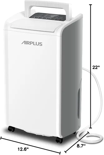 Vista 14 de AIRPLUS - Deshumidificador de 70 pintas con manguera de drenaje, 4500 pies cuadrados para sótano