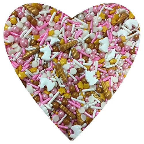 Vista 15 de COOL MOM SPRINKLES Gránulos de corazón dorado y blanco (4 onzas) – Gránulos de corazón para decorar pasteles, cupcakes, galletas y postres