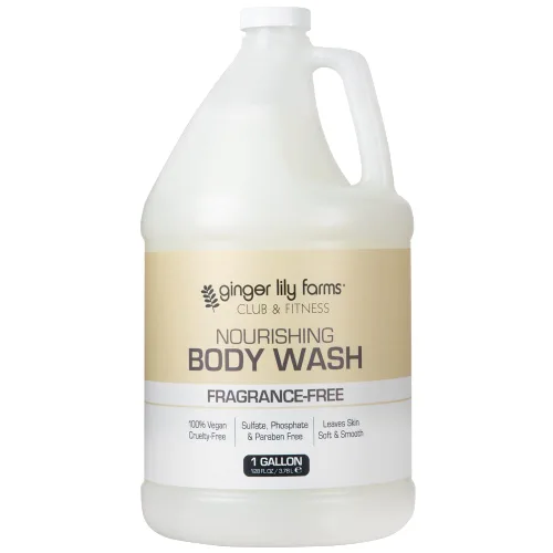 Vista 15 de Ginger Lily Farms Club & Fitness Gel de Ducha Corporal Nutritivo, 100% Vegano y Libre de Crueldad, Gel de Baño y Ducha para Hombres y Mujeres, Aroma