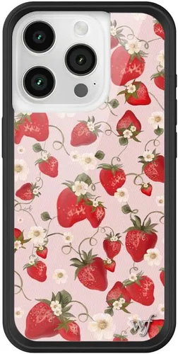 Vista 48 de Wildflower - Fundas compatibles con Apple iPhone 15 Pro Protector de goma negro, certificado de prueba de caída de 4 pies, propiedad de mujeres