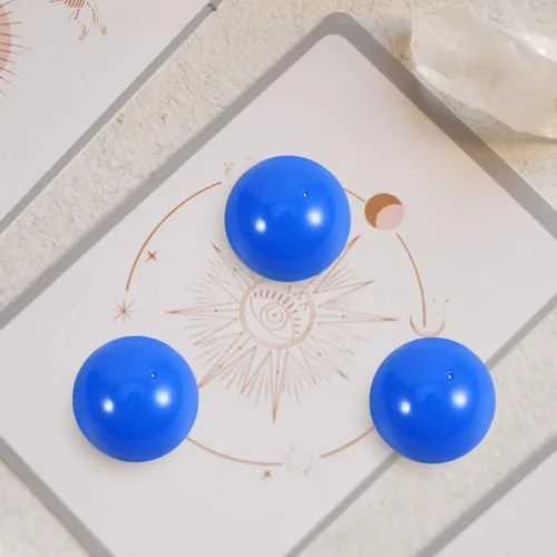 Vista 6 de Cabilock 50 bolas de bingo de plástico: bolas de rifa de 1.2 in, bolas de juego huecas, bolas de bingo perdidas, reemplazos ideales para fiestas Azul