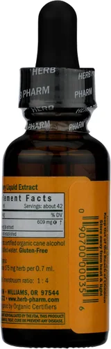 Vista 4 de Herb Pharm Gotas de extracto líquido de semillas de apio orgánicas certificadas para apoyo del sistema urinario, 1 onza