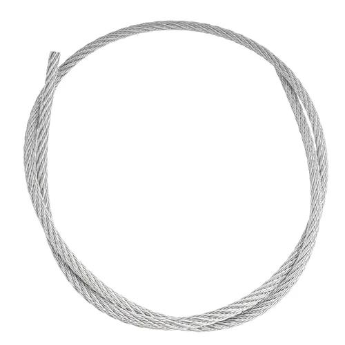 Vista 4 de Cable semi-flexible de acero inoxidable de 1/4" 7x7 T304, multiusos - carrete de 1,000 pies