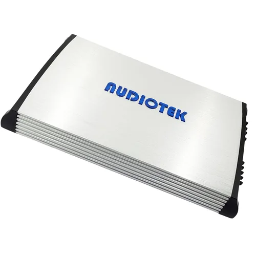 Vista 2 de Audiotek AT5000S Amplificador de coche clase A/B de 2 canales, 5000 W, 2 Ohm estable, amplificador estéreo de rango completo puente, perilla