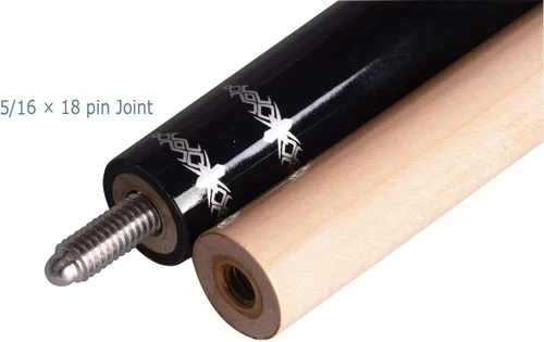 Vista 5 de Kit de palo de billar con punta de 13 mm y diseño ergonómico de 58 pulgadas, palo de arce canadiense con estuche duro 13mm Tip