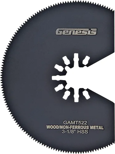 Vista 10 de Genesis GMT15A Herramienta oscilante multiusos de 1.6 amperios y kit de accesorios universales de gancho y bucle de 19 piezas con caja